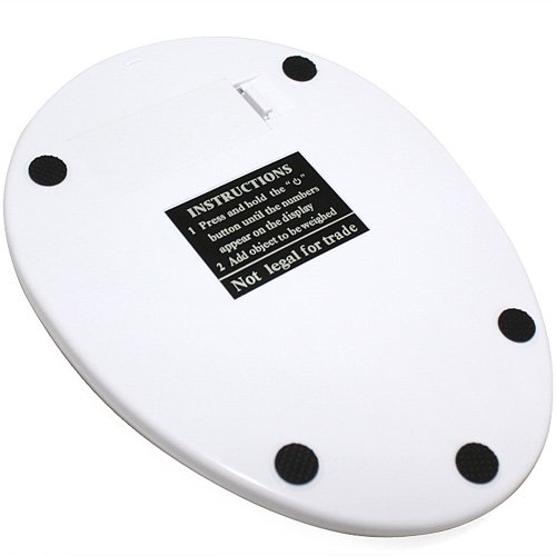 SODIAL(Wz.) Hohe Qualitaet Kueche Guter Helfer Digital Kuechenwaage Digital-Waage Lebensmittel Diaet Briefwaage 5kg IN Weiss - 5