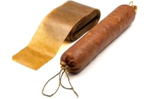 ALCOFERMBREW Collagène Boyaux 80mm – 5mts | Enveloppe de protéine pour la saucisse | Boîtier de collagène | Boyau Collagène