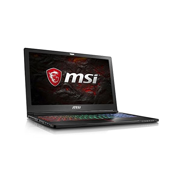 MSI GS63VR 7RF Stealth Pro 494 UK 15.6-Inch FHD Gaming Laptop - (Black) (Intel Core i7-7700HQ 2.8 GHz, 16 GB RAM, 256 GB SSD Plus 2 TB HDD, GeForce GTX 1060, Windows 10 Home)