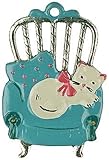  Zinnfigur Katze auf Stuhl