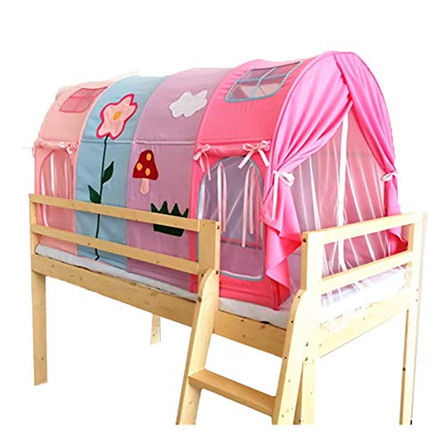 Play House Tienda de Cama Dream for niñas, Tienda de Juegos for niños Tiendas desplegables Plegables Interior Castle Castle Playhouse Regalo de cumpleaños for niños - Rosa