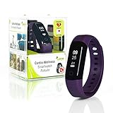 ❤ HASTA 30 DÍAS DE BATERÍA ❤ Cargue directamente sin cable USB (Tipo A)  Carga rápida en una hora y hasta 30 días en modo de espera con monitoreo de frecuencia cardíaca desactivado ❤ ENTREGA: ❤ Wellsmart Activity Tracker, pulsera púrpura.