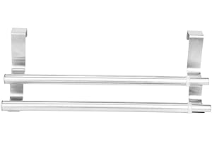 BIITFUU Telescopic Towel Holder Double Layers Towel Bar Rack for Bathroom Hanger Organizer for Door Cabinets