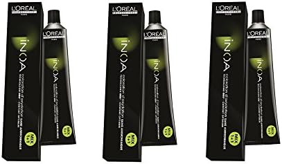 Set of 3: L'Oreal Inoa Intensive hair colour, 5.0 light brown, 60 ml tube