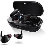 meilun Mini Bluetooth Headsets, NB7 True Wireless Stereo HIFI Earphones Touch Control Headset IPX5 Waterproof Headset with Mic for iPhone Samsung,etc(2 Magnetic Chargers Carrying Case)