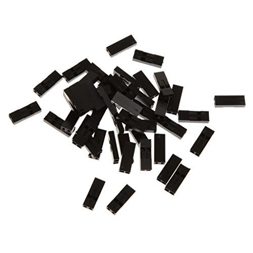 100pcs Dupont Überbrückungskabel Kabelgehäuseschale Stecker Stiftkopf 2.54mm – 2p - 2