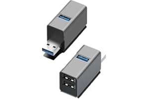 Zacoora Mini koncentrator USB z wieloma portami, 1 x USB 3.0, 2 x USB 2.0, rozszerzenie USB, adapter do laptopa, MacBooka, komputera stacjonarnego, kompatybilny z napędem flash, drukarką, klawiaturą,