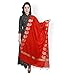 Produktbild Indian Handicrfats Export Dupatta Bazaar Red Banarasi Cotton Silk Dupatta