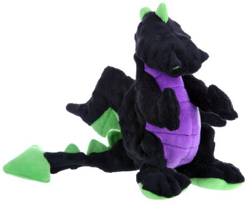 goDog-770970-Dragons-With-Chew-Guard-Technology-Tough-Plush-Dog-Toy-Large-Black-by-Quaker-Pet-Group
