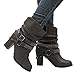Produktbild Stiefel Damen Boots Frauen Herbst Winter Stiefeletten Mittlere Stiefel Winterstiefel Martin Stiefel High Heel Schuhe ABsoar