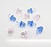 Baby Shower Confetti Pink, Blue & Pink & Blue Mix Baby Pacifiers Dummies Acrylic Smooth Crystal Effect Table Decorations x 20 (Pink)