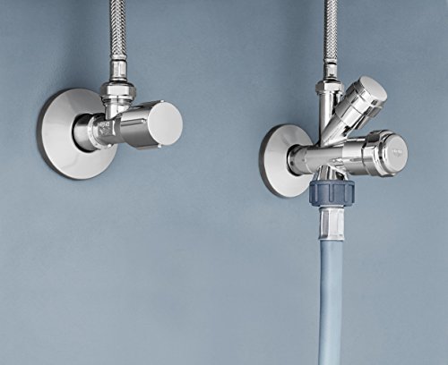 Grohe Eckventil, mit angerauhtem Gewinde, Wandanschluss 1/2 Zoll, Abgang 3/8 Zoll, (22037000) - 5