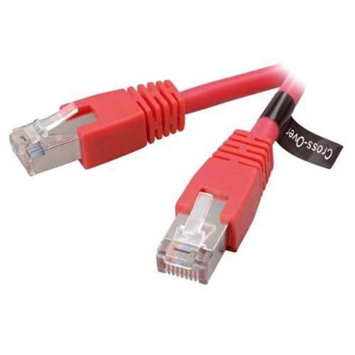 Vivanco Cat 5e Netzwerkkabel Crossover/gekreuzt, RJ45 Stecker 2.0 m rot