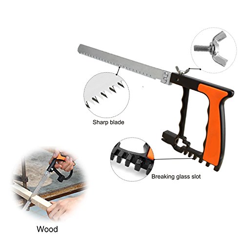 Magie Handsäge Set, LiZhi 12 in 1 Multi Zweck Hand Mini DIY Säge für Holz, Metall, Kunststoff, Garten, Glas, Fliesen, Stein - 3