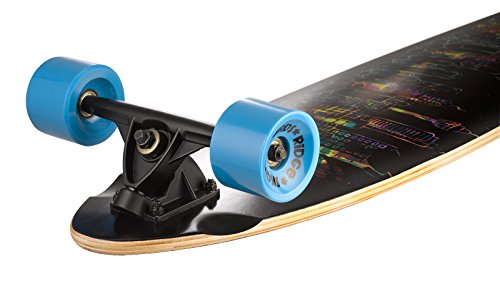 Ridge Longoard Urban Pintail 46 Zoll - Longboard, Color Negro, Talla 46 x 9-Pulgadas - Ridge