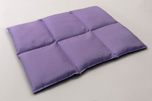 Traubenkernkissen groß 40x30 | 6-Kammer | flieder | Wärmekissen Körnerkissen
