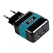 Produktbild I-Tec CHARGER2A1 USB Power Ladegerät 2 Port 2.1 A, Netzladeadapter für USB/Apple iPad/iPhone/Samsung Phone/Tablet/PC schwarz/blau