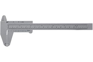 SOLOMI Caliper Plastic Tattoo - Mini regla para cejas para la herramienta de medición de maquillaje 150 MM