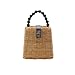 Produktbild Cooljun Frauen Retro Perle Handgewebte Stroh Tasche Sommer Reise Griff Tasche Umhängetasche Damen Handtaschen und Geldbörsen