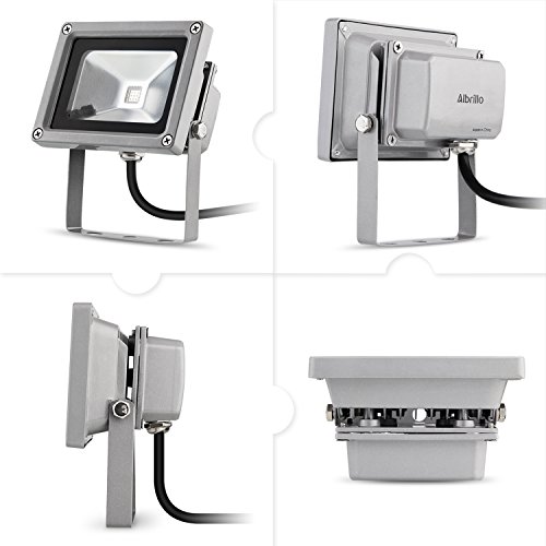 Albrillo LED 10W RGB Fluter mit 16 Farben inkl. Fernbedienung & Stecker, IP65 - 8
