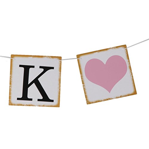 ULTNICE “THANK YOU” Danke Karton Bunting Banner Dekor Requisiten mit String für Hochzeit Aniversary Verlobungsfeier - 4