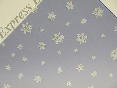 Vellum Printed Patterned Sheets 10 x 100gsm A4 19 Designs to Choose Cardmaking (White Snowflakes AM519)