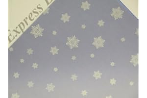 JACKDAW EXPRESS Vellum Printed Patterned Sheets 10 x 100gsm A4 19 Designs to Choose Cardmaking (White Snowflakes AM519)