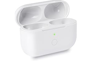 CHILLYFAR Wireless Charging Case For Airpod Pro Charger Case Compatible For Airpod Pro 1 2 Generation Charging Case Replacement Bluetooth Pairing Sync Button White - Charging Case Only