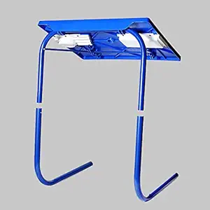 Blue Laptop Table Mate White,Bed Sofa Table Smart Mate Foldable Folding Adjustable Tray Colur Blue