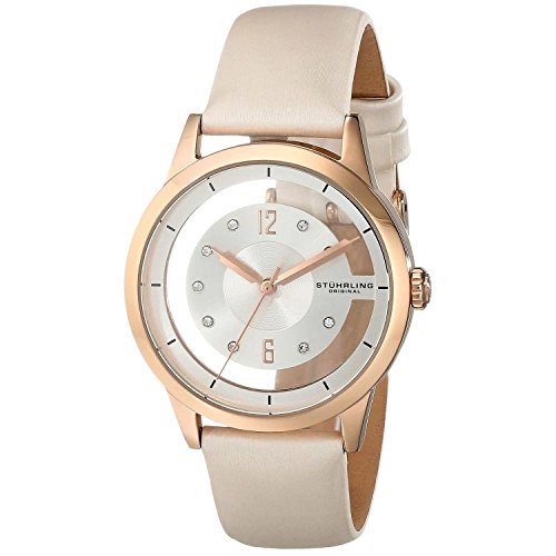 Stuhrling Original Winchester 946L 946L.02 - Reloj de pulsera Cuarzo Mujer correa deCuero Blanco