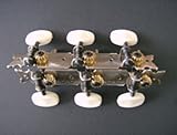 67-8 CLAVIJERO GUITARRA CLASICA - Fustero (67/8) Niquelado (Tubos de Metal) Grabado (Palomilla Pasta)