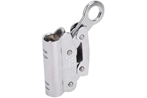 Keenso Équipement Anti-chute Auto-bloquant d'escalade, Outil de Protection Anti-chute de Corde de Sécurité en Acier Allié Anti-chute Travail Eérien 6KN