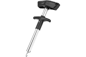 Redxiao Quitar Anzuelo Azul/Dorado/Plateado 16.5x7.5x3cm Separador de anzuelos, Extractor de anzuelos, Accesorio de Pesca, 46g Resistencia a la corrosión Pesca en el mar para(Silver)