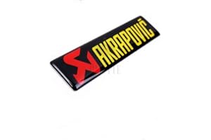 Hirondelle Bleue® Autocollant Stickers 3D Métal Générique pour pot d'échappement AKRAPOVIC Moto Tuning Motard Yamaha Suzuki Derbi KTM, Vendeur Français, Livraison Gratuite
