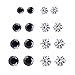 Produktbild Minzhi 8 Pairs Zircon Decorations Women Girls Earrings Ear Studs Alloy Earrings Personality Fashion Jewerly