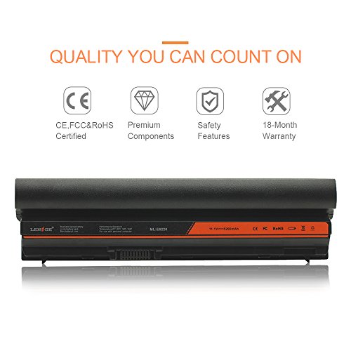 LENOGE Hochleistung Neu Akku Für DELL Li-ion Ersatz Laptop Batterie Latitude E6220 E6230 E6320 E6330 E6430s. HGKH0 HJ474 J79X4 F33MF FHHVX FN3PT WJ383 WRP9M X57F1 11.1V 5200MAH - 3
