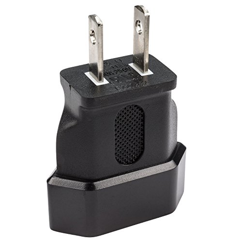 rocabo Netzadapter / Stromadapter / Reiseadapter – für die USA und Japan – USA / Japan Stecker auf Euro Buchse – genormte Stecker/Buchsen – stabile und sichere Ausführung – schwarz - 2