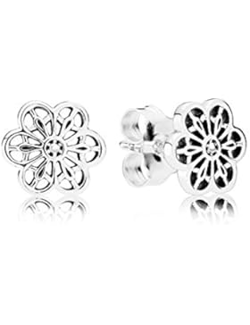 Pandora Damen-Ohrstecker Blütenornament 925 Silber - 290692