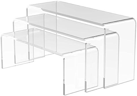 Big Nesting Plinths Acrylic Jewellery Display Stands Retail Shop Bridge Riser