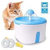 Asegure mascotas Agua fresco: Esta fuente de agua utiliza un filtro de carbón para eliminar la suciedad, el pelo de las mascotas y eliminar el olor, mientras que el sistema de circulación de agua mantiene el agua fluyendo continuamente, lo que garantiza agua fresca para sus queridas mascotas