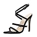 Produktbild COZOCO Sommer Damen Spitz Sandalen Slingback Kitten Absatz Pointed Toe Sexy Roman Ladies Party Prom Schnalle Riemchen SandalenSchwarz37 EU