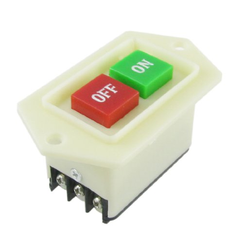 Preisvergleich Produktbild sourcingmap® Tischbohrmaschine Ein-Aus Druckknopf Schalter Druckschalter 3 Pole 5A / 380VAC de