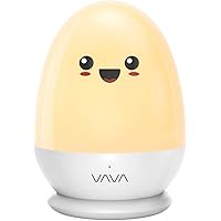 VAVA LED Nachtlicht Baby Kinder Touch Dimmbar Nachtlampe mit Separater Ladestation, USB Steckdose, Batterie 200 Stunden…