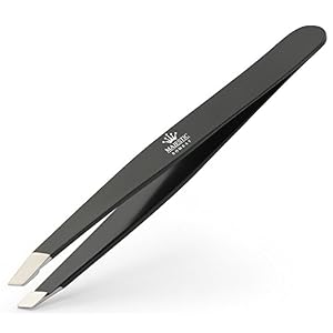 Slant Tweezers - Stainless Steel High Performance Eye Brows Slant Tip Expert Tweezer - The Best Precision Eyebrow… - Image 3
