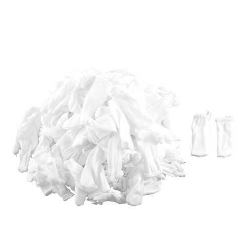 sourcingmap® 220weiß Baumwollgemisch Arbeiten Werkzeug Fingertip Fingerlinge