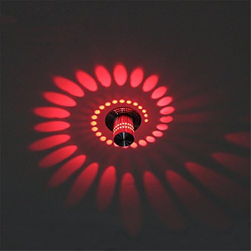 FIONADAN Led Downlight Inserted Spotlight Ceiling Lights Ceiling Ceiling Living Room Hollow Cow Lights Down Lights Corridor Lights, Led3W Red Cloak