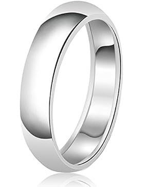 6mm Klassische Sterling Silber Ehering Schlicht Ring