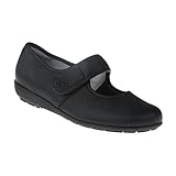  Natural Feet Damen Ballerina Susanne  Echtes Hirschleder  Weite H  Hallux geeignet 41 schwarz
