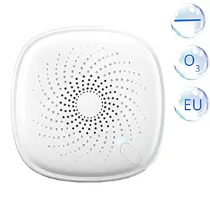 2-in-1 Plug-in Mini Ionizer Air Purifier Ozone Generator Deodorizer Portable Air Cleaner Odor Eliminator for Rooms Smoke and Pets