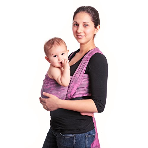 Hoppediz Baby-Tragetuch 'Jacquard' Chicago pink